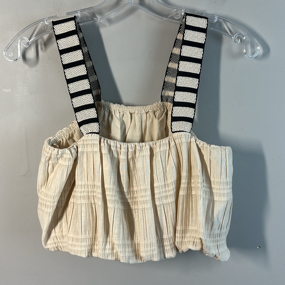 Zara Combination Strap Balloon Top Size S - Picture 3 of 9